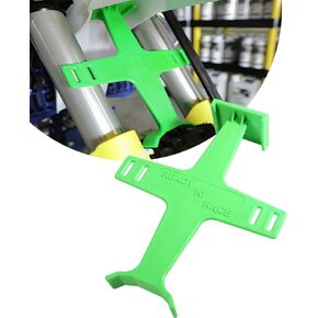 VARGTR دراجة نارية شوكة الحرس تعليق دعم هدفين، اكسسوارات السيارات دراجة نارية شوكة التوقف هدفين دعم شوكة الحرس أداة النقل، ربط أسفل حماية الختم للدراجة الترابية موتوكروس (الأزرق) in Kuwait