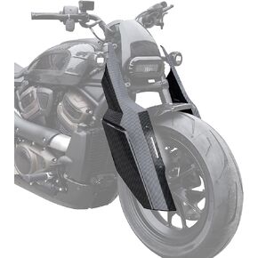 Shock Guard Trim Cover for Sportster S 1250 21-23, Vivid Black Front Side Shock Guard Decorative Panel Front Frame Guard Trim Cover for Harley Sportster S 1250 RH1250S 2021-2023 Accessories