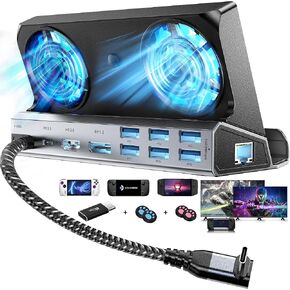 14-in-1 Dual-Fan Docking Station for Steam Deck/ROG Xbox Ally/ROG Aly in Kuwait