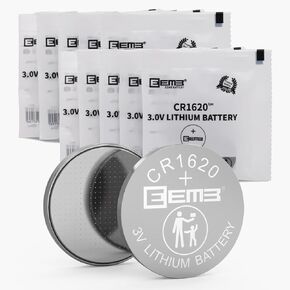 EEMB 5 Pack CR1620 Battery 3V Lithium Battery Button Coin Cell Batteries 1620 Battery ECR1620, DL1620 for Watch, Key Fob, Calculator, Car Remote, Remote Control, Mobile Game, Toys, Smart Devices