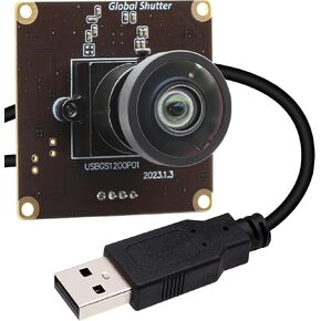 وحدة كاميرا USB SVPRO Global Shutter USB لوحة كاميرا ويب عالية السرعة 90 إطارًا في الثانية 1920x1200 2MP AR0234 وحدة كاميرا ويب UVC مع عدسة M12 خالية من التشويه للكمبيوتر، وكاميرا لوحة الحركة البطيئة لجولف سوينغ