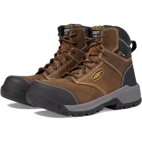 حذاء KEEN Utility النسائي Evanston مقاس 6 بوصة بمقدمة مركبة من جلد ESD متين للعمل