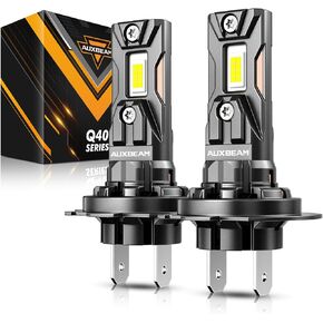 Auxbeam 2024 H7 Fog Light Bulbs, Wireless H7 Powersports Bulbs, 6500K 22000LM 600% Brighter H7 Light Bulbs For UTV ATV Offroad Vehicles, Plug and Play