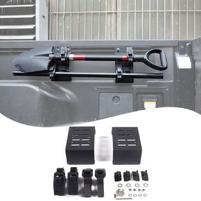 Truck Bed Rail Side Mount Holder Compatible with Tacoma 2016-2023，Bed Rail Modular Accessory Mount for Shovels, Recovery Boards, Other Accessories