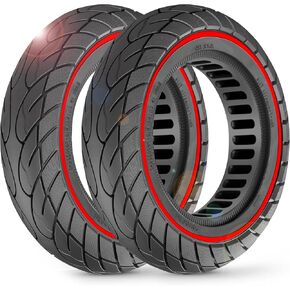 BANGTING 2PCS 10x2.125 inches Solid Tires for Electric Scooter, 50/75-6.1 Tire for Gotrax GXL V2 / XR/APEX, 8.5x2 inches Tire for Xiaomi Pro 2 / M365 / 1S and 8 1/2 x2 Tire Replacement (Black)