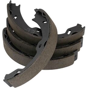 TRQ Rear Parking Brake Shoe Set Compatible with 2003-2014 Mercedes-Benz