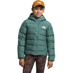 THE NORTH FACE Girls' Reversible North Down Hooded Jacket, TNF Black, Small