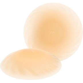 Cakes Nipple Covers No Show with 10 Massage Modes, Large Silicone Pasties Nipple Covers Reusable, Strapless Sticky Bra Adhesive Seamless Pasty Nipple Covers for Women Nude