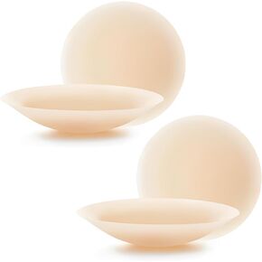 Go Braless Cakes Cover Body Grippy-not-sticky Seamless 2 Pairs Nipple Covers Ultra-Thin Non-Adhesive Reusable Pasties