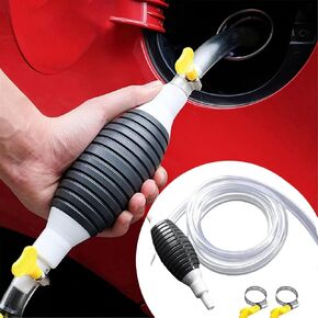 Multifunction Liquid Sucker Pump, 2024 New Manual Fuel Transfer Pump, Portable Manual Siphon Pump for Gas Gasoline Oil Fuel Petrol Diesel Fluid Water Fish Tank