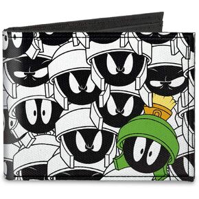Buckle-Down Men's Standard Canvas Bifold Wallet-Marvin The Martian, 4.0" x 3.5"