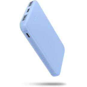 VANYUST S22 Portable Charger, 5000mAh Mini Power Bank 3-Port Output (USB-C in&Out) Fast Charging, External Battery Pack Compatible for iPhone 14/13/12/11 Series, Samsung, Android, and More (Blue)