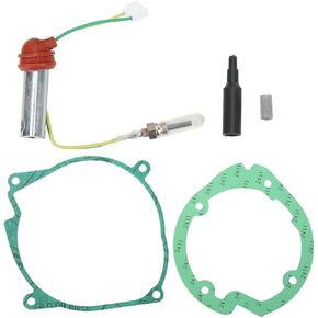 12V Glow Plug Diesel Heater Kit, 2KW Air Diesels Parking Heater Repair Kit with Ceramic Glow Plug Wrench Gasket 252069100102 for Webasto Automotive Replacement Ignition Glow Plugs