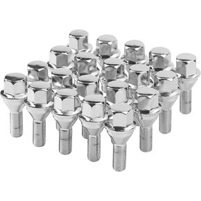 Wheel Lug Bolt M12x1.25 Wheel Studs Compatible with Jeep Dodge Chrysler Ram Cherokee Vehicle 200 2015-2017 Renegade 2014-2022 Dart 2013-2016 Compass 2018-2022 Replace# 6509933AA, 611-005 (20pcs)