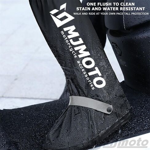High Tube Motorcycle Rain Shoe Covers Creative Waterproof Reusable Motorcycle Cycling Bike Rain Boot Rainproof Shoes Cover (X-Large) in Kuwait