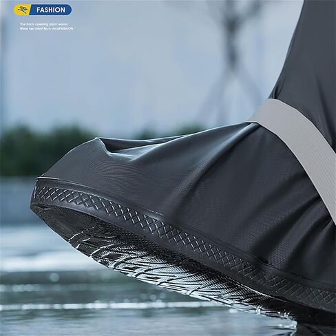 High Tube Motorcycle Rain Shoe Covers Creative Waterproof Reusable Motorcycle Cycling Bike Rain Boot Rainproof Shoes Cover (X-Large) in Kuwait