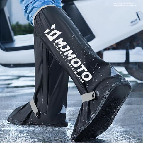 High Tube Motorcycle Rain Shoe Covers Creative Waterproof Reusable Motorcycle Cycling Bike Rain Boot Rainproof Shoes Cover (X-Large) in Kuwait