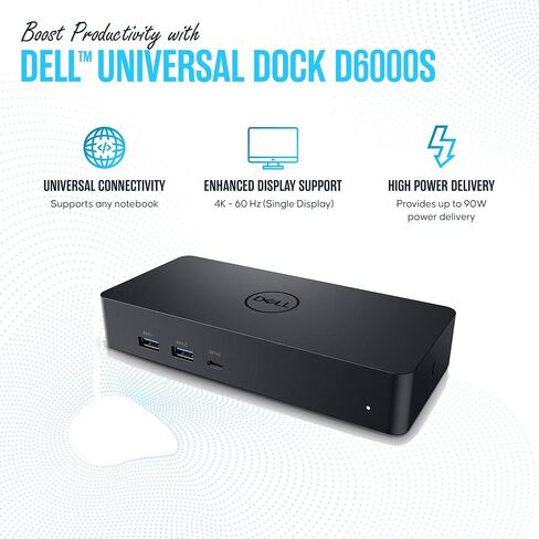Koncept Dell D6000 Docking Station Bundle with 130W AC Adapter, HDMI Cable & Microfiber Cleaning Cloth in Saudi Arabia
