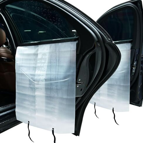 NEWISHTOOL Window Tint Tool, 4 Packs Car Door Panel Cover Waterproof Guard Protection for Car Window Film Tint Application, Reusable PET Water Shield Cover in Kuwait