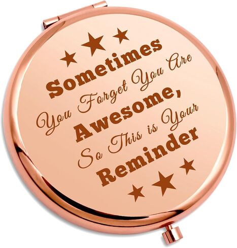 Encouragement Gifts for Women Compact Mirror Positive Gifts for Teen Girls Motivational Gifts for Daughter Sister Inspirational Gifts Christmas Birthday Gifts Friendship Gifts Folding Makeup Mirror in Saudi Arabia