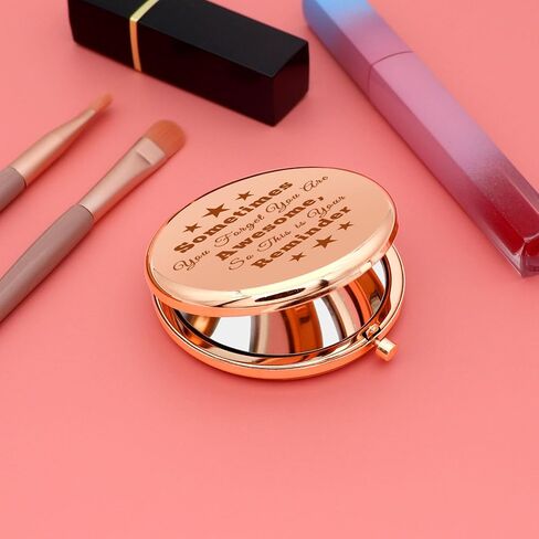 Encouragement Gifts for Women Compact Mirror Positive Gifts for Teen Girls Motivational Gifts for Daughter Sister Inspirational Gifts Christmas Birthday Gifts Friendship Gifts Folding Makeup Mirror in Saudi Arabia
