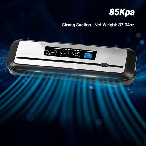 Vacuum Sealer Machine, INKBIRD Powerful 130W High Power with Liquid/Moist/Dry 6-Food Modes, Compact Food Preservation System with Cutter, Full Start Kit with Pre-cut Bags*10 (8''*11.8''), EXT-VAC in Saudi Arabia