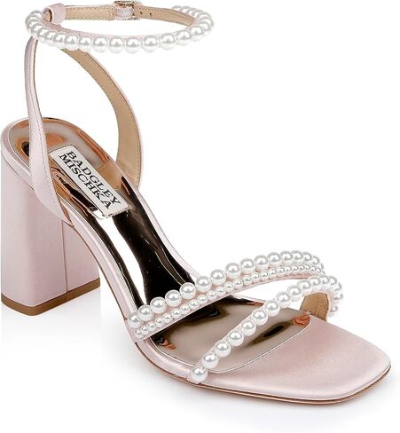 Badgley Mischka Women's Feisty Pearl Block Heel in Saudi Arabia