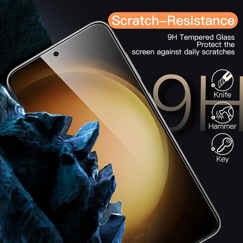 JETech Screen Protector for Samsung Galaxy S23+ / S23 Plus 5G 6.6-Inch, Tempered Glass Film, Fingerprint ID Compatible, HD Clear, 3-Pack in Saudi Arabia