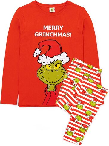 بيجامة عيد الميلاد العائلية المتطابقة من The Grinch للبالغين والأطفال مناسبة تمامًا in Saudi Arabia