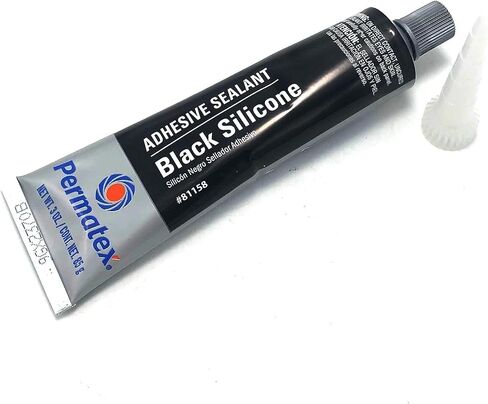 Permatex 81158 Black Silicone Adhesive Sealant, 3 oz. Tube, Pack of 1 in Saudi Arabia