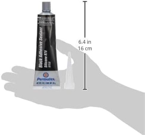 Permatex 81158 Black Silicone Adhesive Sealant, 3 oz. Tube, Pack of 1 in Saudi Arabia
