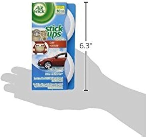 Air Wick Stick Ups Car Air Freshener, Crisp Breeze, 2ct (Packaging May Vary) in Saudi Arabia