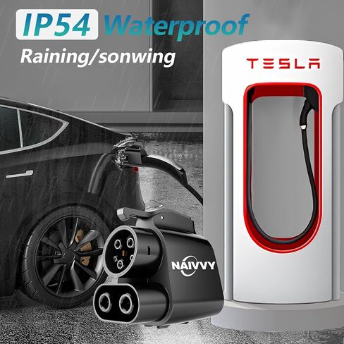NACS to CCS Adapter, Electric Vehicle Charging Adapter for Tesla V1/V2/V3/V4 DC Charging Stations for Ford and Rivian Full Electric Models, 500A, 250 kW DC Fast Charging, NACS to CCS1 Adapter in Saudi Arabia