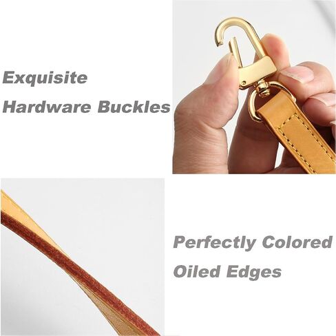 Vachetta Leather Strap Replacement,Purse Shoulder Straps for Handbag (Width:0.37in&Length:23.5in) in Saudi Arabia