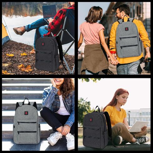 ZAZZY Smell Proof Backpack Rogue, Weather Resistant Lockable Odor Proof Bag,Expandable Smell Proof Bag Black in Kuwait