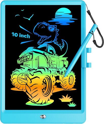 KOKODI 12 Inch LCD Writing Tablet with Anti-Lost Stylus, Erasable Doodle Board Colorful Toddler Drawing Pad, Car Travel School Games Toys for 3 4 5 6 7 8 Kids, Birthday Gift for Girls Boys Adults Pink in Kuwait