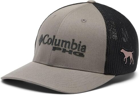 Columbia Unisex PHG Logo Mesh Ball Cap-High Crown, Flax/Black, Large/X-Large in Kuwait