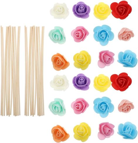 Amosfun 24pcs Essential Oil Passive Flower Diffuser Fragrance Diffuser Flower for Home Office Bathroom in Saudi Arabia