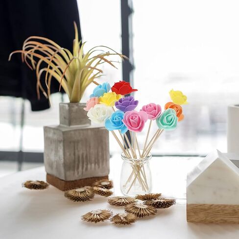 Amosfun 24pcs Essential Oil Passive Flower Diffuser Fragrance Diffuser Flower for Home Office Bathroom in Saudi Arabia