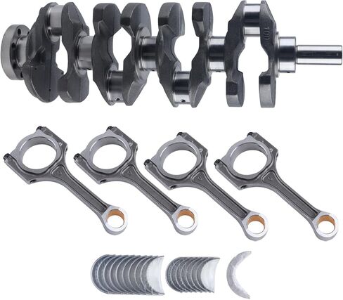 Engine Crankshaft With Connecting Rod Kit Compatible With Hyundai Sonata,Kia Forte Optima Sportage 2.4L,231112G200 231112G230 72RZ62GF00 23510-2G540 21020-2G020 23060-2G400 21030-25000 in Saudi Arabia