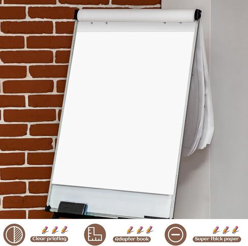 12 قطعة من ورق الرسم البياني القلاب من Ctosree مقاس 23 × 32 بوصة، 50 ورقة/وسادة، ورق حامل كبير لجدران المعلمين واللوحات البيضاء ومستلزمات الفصول الدراسية المكتبية in Saudi Arabia