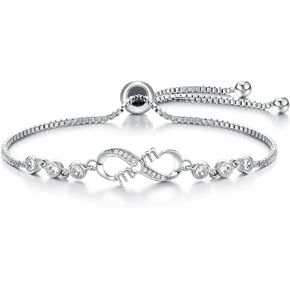 ASKRAIN Infinity Gifts for Mom, Forever Love Bracelets Mothers Day Birthday Gifts for Mother