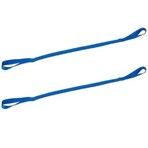Sammons Preston Soft Flexible Leg Lifter, 34" Long, 2 Pack, Leg Strap with Loops for Hands & Feet, Easy to Use Mobility Aid & Leg Riser for Getting in & Out of Beds, Cars, & Wheelchairs