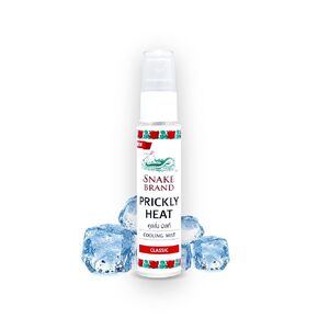 SNAKE BRAND Cooling Mist Direct Effect Instant Cool Down Body، رائحة أصلية كلاسيكية، 1.1 أونصة (30 مل) - رذاذ الجسم للاستخدام اليومي