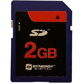 Synergy Digital Camera Memory Card, Compatible with Nikon D50 Digital Camera Memory Card 2X 2GB Standard Secure Digital (SD) Memory Card (1 Twin Pack)