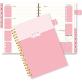 2025 Planner- Weekly and Monthly Planner, 2025 Planner for Women, AIMPEAK Weekly Planner from Jan.2025 - Dec.2025, Calendar Planner for Work, Monthly Tabs, Pink, 5.5"x8.5"
