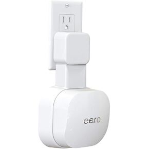 Tizomi Outlet Wall Mount ONLY for eero 6 Dual-Band mesh Wi-Fi 6 System [NOT Fit for eero Pro 6], No Messy Wires | Space Saving | Easily Be Moved Outlet Mount Holder for eero 6 Extender (2 Pack)
