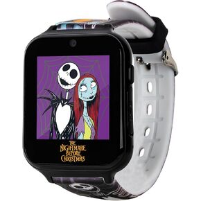 Accutime Nightmare Before Christmas Interactive Smartwatch for Kids - Camera, Games & Fitness Features