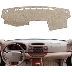 Yiz Dash Cover Mat Custom Fit for Toyota Camry 2002 2003 2004 2005 2006 with Cutout for Sensors and Dash Speakers, Dashboard Cover Pad Carpet(02-06 Beige) J40 in Saudi Arabia