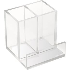 russell+hazel Acrylic Bloc Narrow Accessory Tray, Clear, 4.5" x 12.2" x .5" (31381) in Kuwait